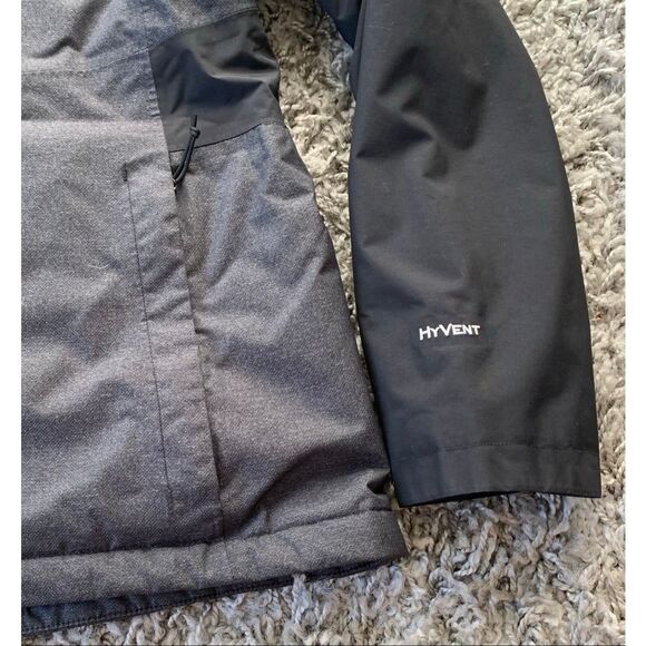 The North Face Inlux Insulated HYVENT black JACKET COAT sz M - Picture 4 of 9
